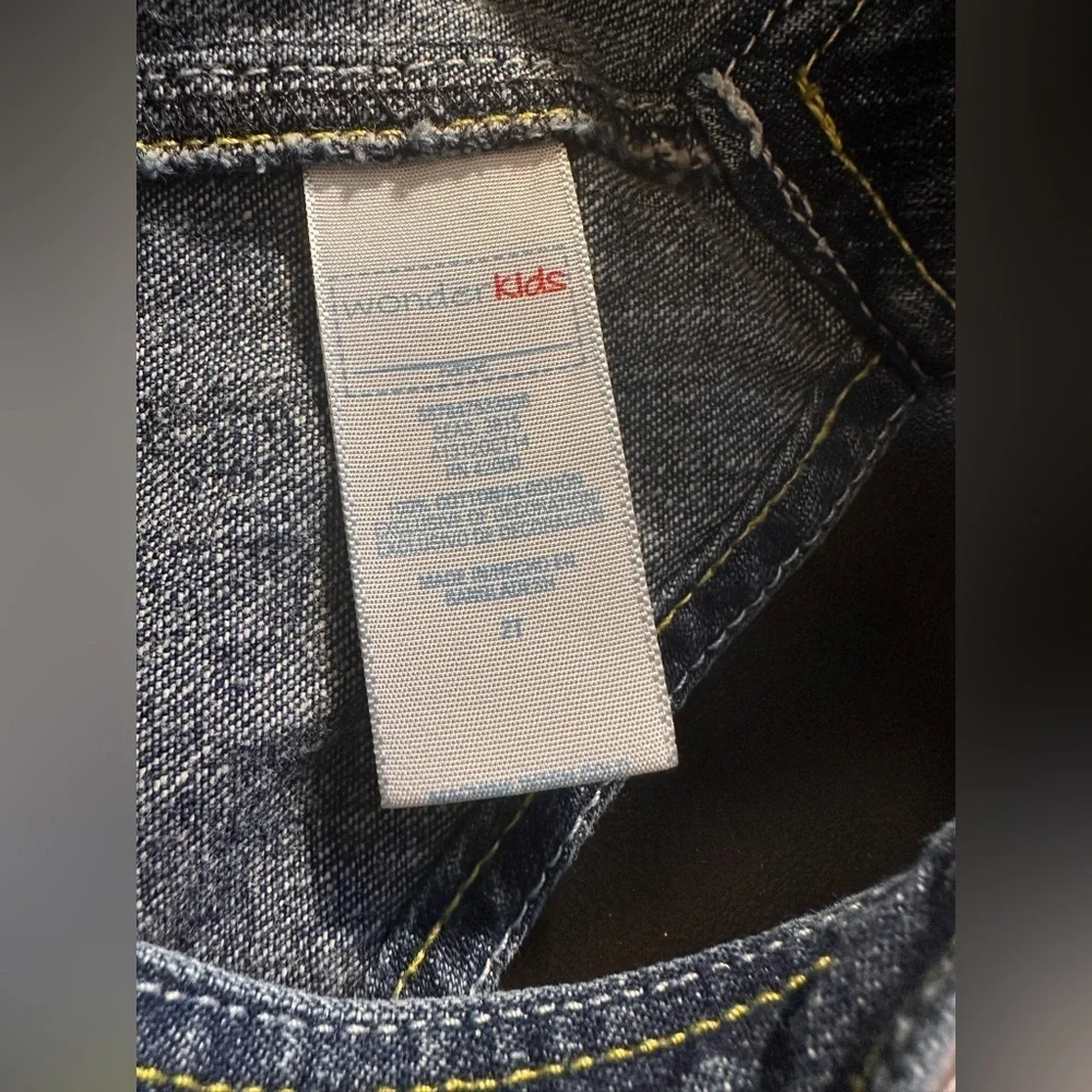 Lil Girl’s Denim Jumper Overalls Blue Size 2T